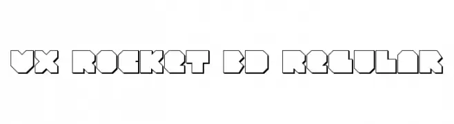 VX Rocket 3D Regular  免费字体下载