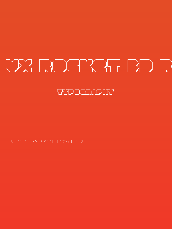 VX Rocket 3D Regular Poster