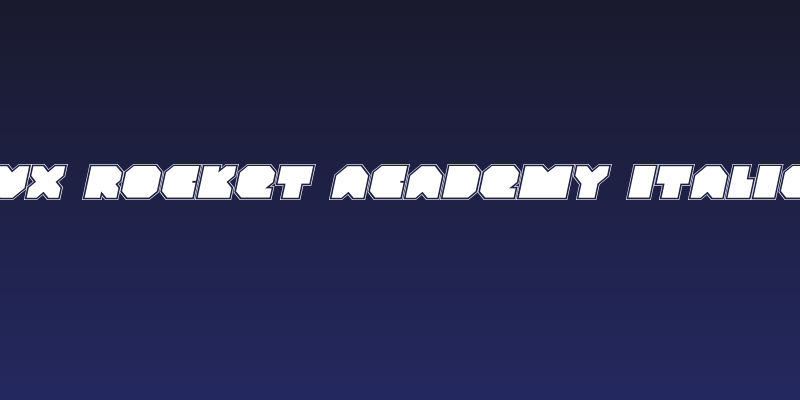 VX Rocket Academy Italic Social Header