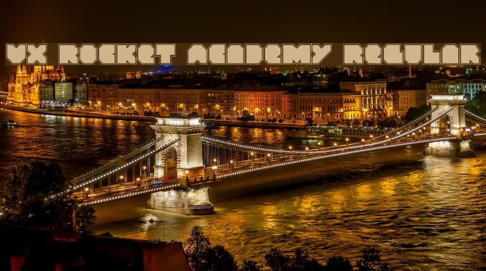 VX Rocket Academy Regular Font examples