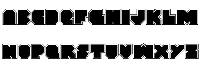 VX Rocket Academy Regular Font LOWERCASE