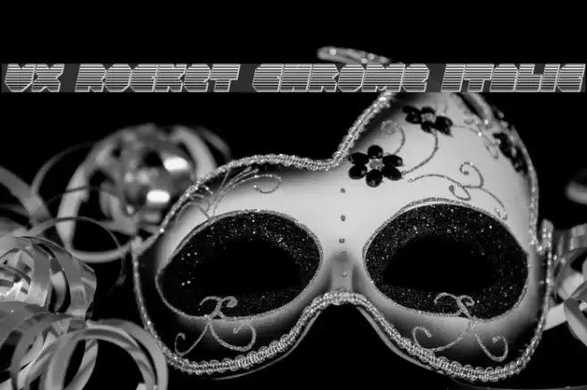 VX Rocket Chrome Italic Font examples
