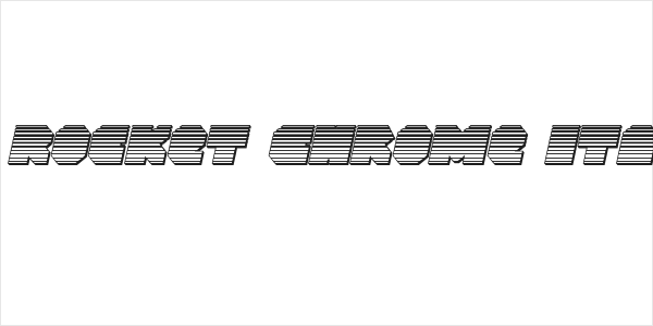 VX Rocket Chrome Italic Logo