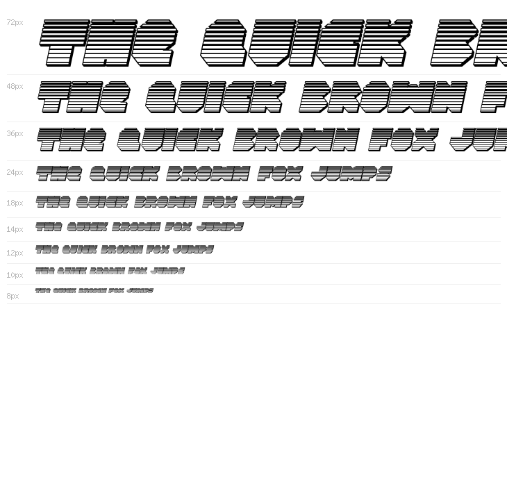 VX Rocket Chrome Italic Waterfall