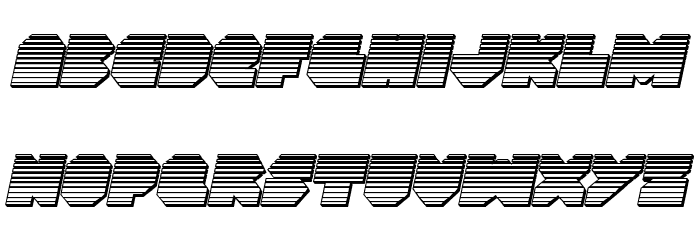 VX Rocket Chrome Italic फ़ॉन्ट लोअरकेस