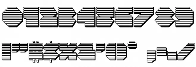 VX Rocket Chrome Regular Font OTHER CHARS