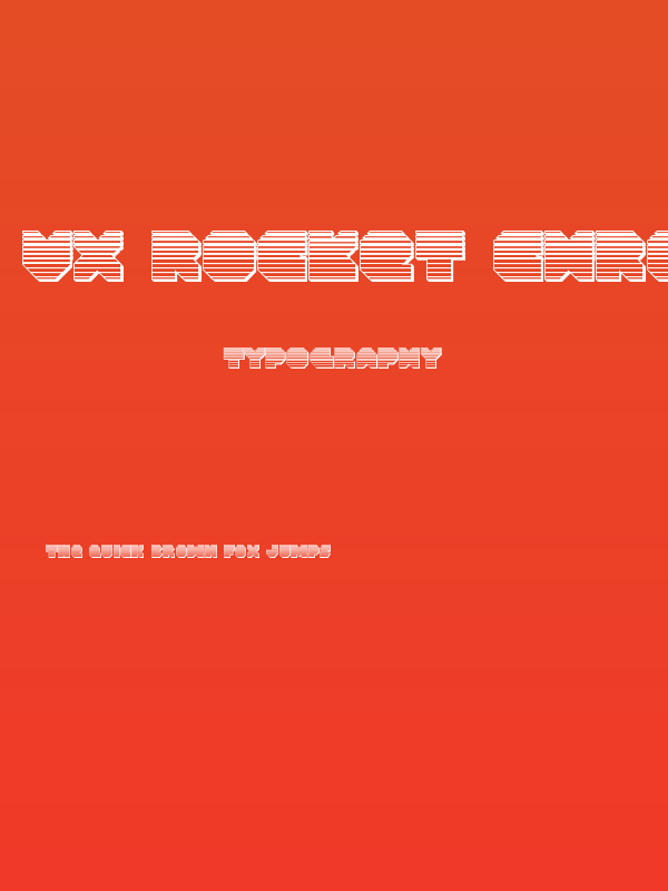 VX Rocket Chrome Regular Poster