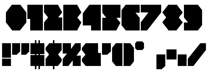 VX Rocket Condensed Font OTHER CHARS