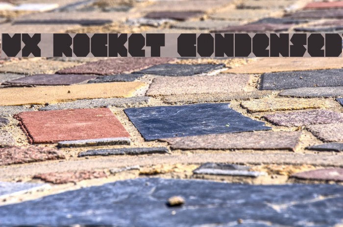 VX Rocket Condensed Font examples