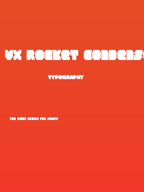 VX Rocket Condensed Poster