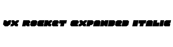 VX Rocket Expanded Italic Font