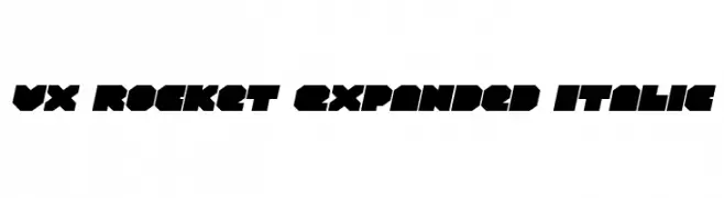 VX Rocket Expanded Italic  baixar fontes gratis