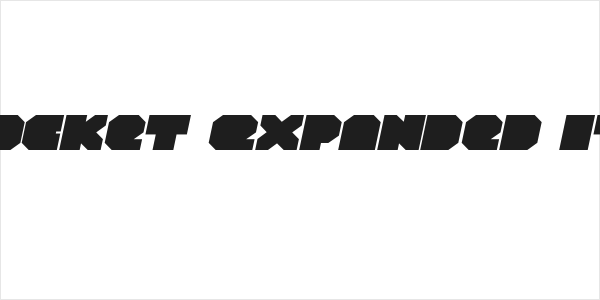 VX Rocket Expanded Italic Logo