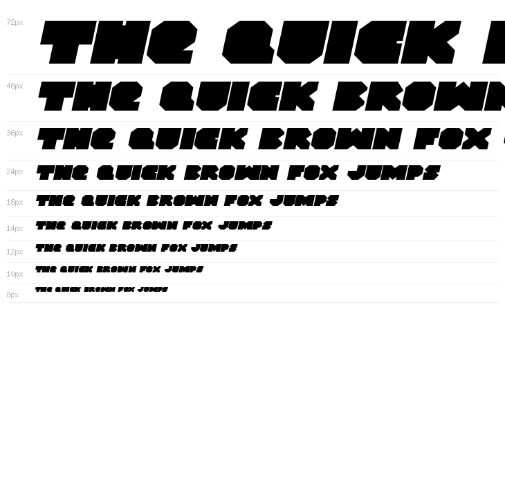 VX Rocket Expanded Italic Waterfall