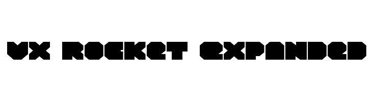 VX Rocket Expanded Font