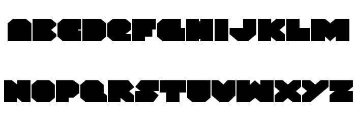 VX Rocket Expanded Font LOWERCASE