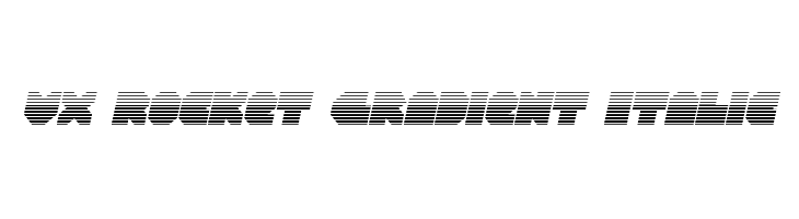 VX Rocket Gradient Italic  免费字体下载