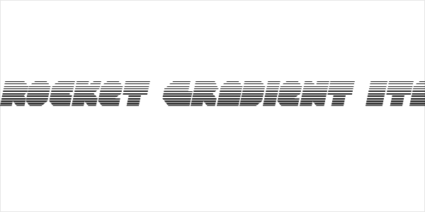 VX Rocket Gradient Italic Logo