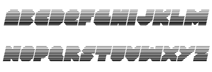 VX Rocket Gradient Italic Font LOWERCASE