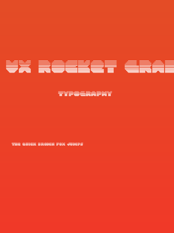 VX Rocket Gradient Regular Poster