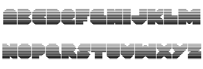 VX Rocket Gradient Regular Font LOWERCASE