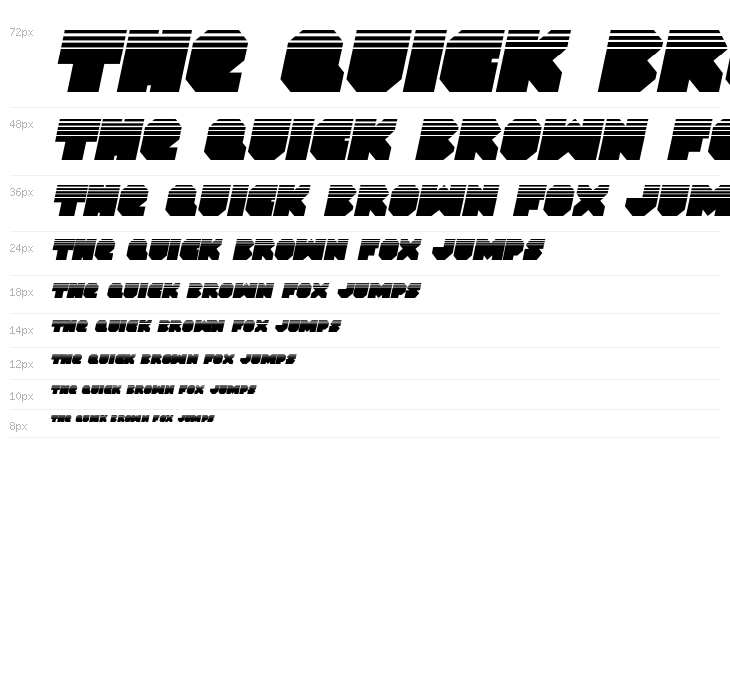 VX Rocket Halftone Italic Waterfall