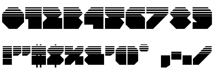 VX Rocket Halftone Regular Font OTHER CHARS