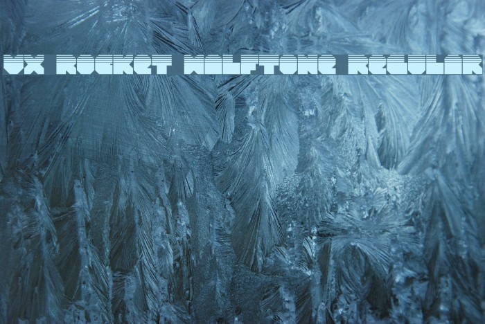 VX Rocket Halftone Regular Font examples