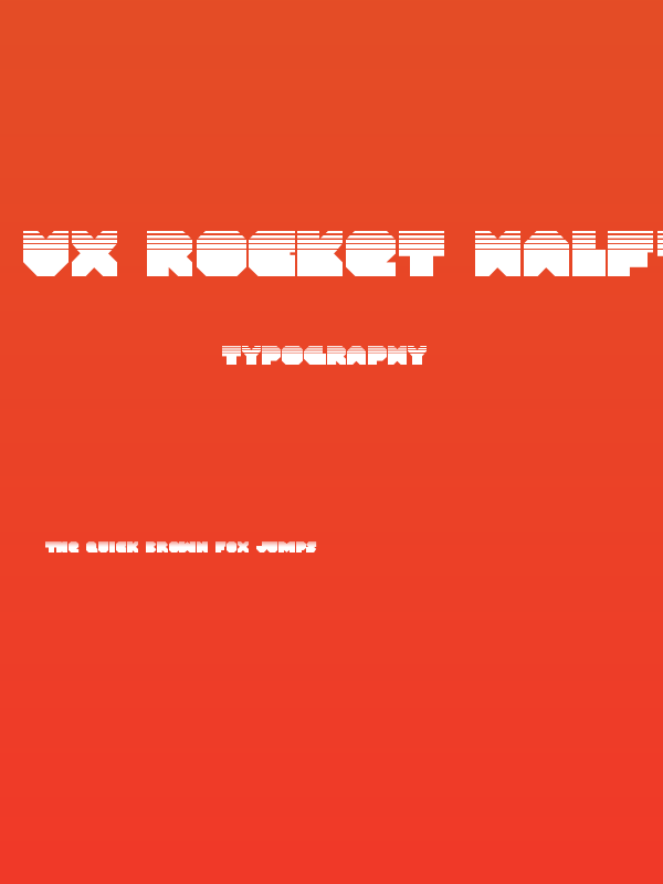 VX Rocket Halftone Regular Poster
