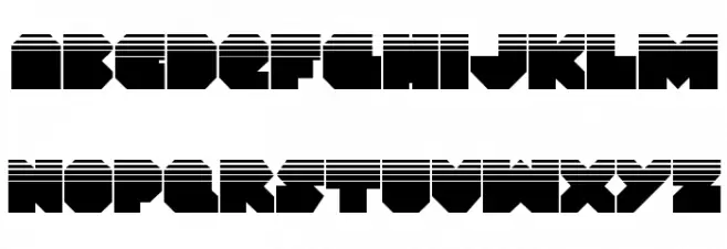 VX Rocket Halftone Regular फ़ॉन्ट लोअरकेस