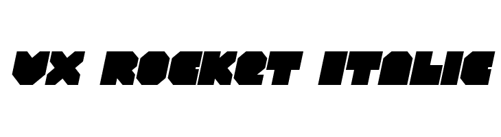 VX Rocket Italic  les polices de caractères gratuit tlcharger