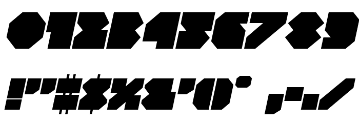 VX Rocket Italic Font OTHER CHARS