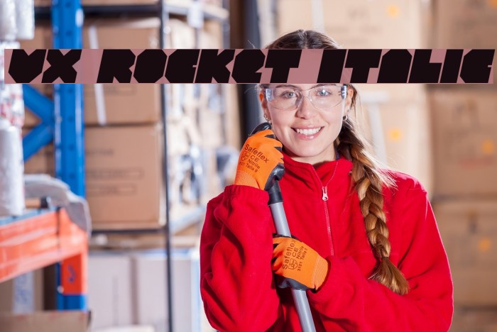 VX Rocket Italic Font examples