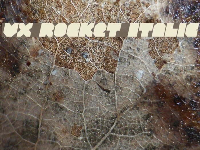 VX Rocket Italic Font examples