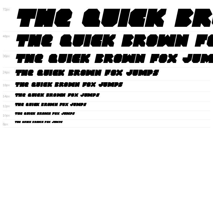 VX Rocket Italic Waterfall