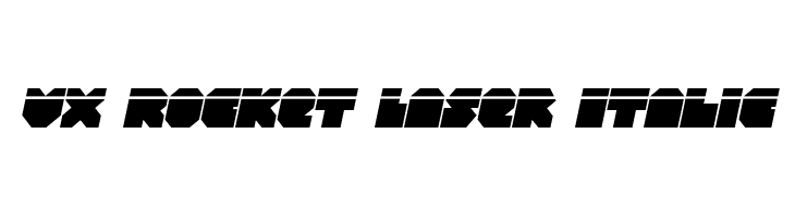 VX Rocket Laser Italic Font