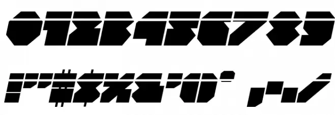VX Rocket Laser Italic Font OTHER CHARS