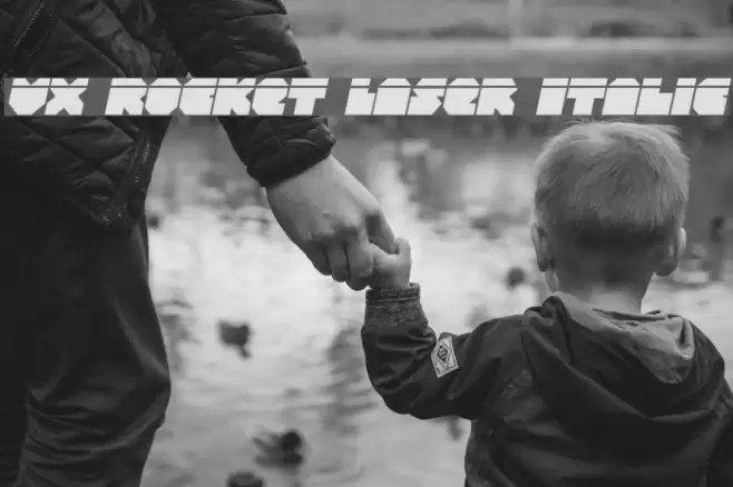 VX Rocket Laser Italic Font examples