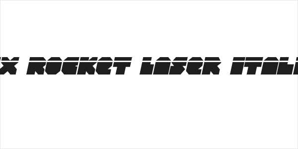 VX Rocket Laser Italic Logo