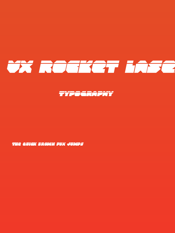 VX Rocket Laser Italic Poster