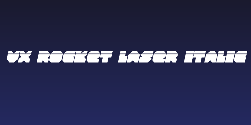 VX Rocket Laser Italic Social Header