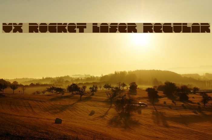 VX Rocket Laser Regular Font examples