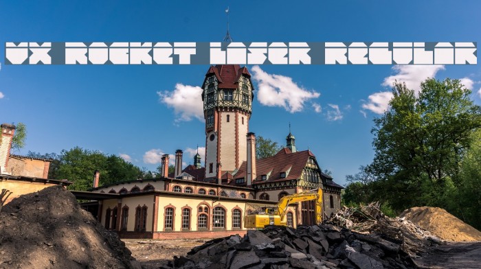 VX Rocket Laser Regular Font examples