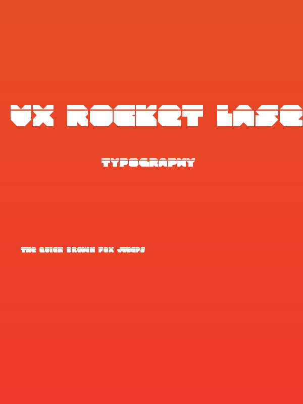VX Rocket Laser Regular Poster