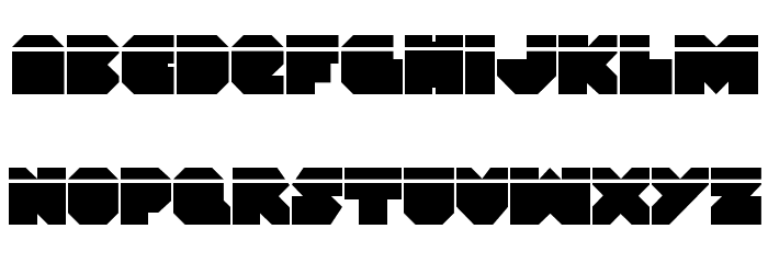 VX Rocket Laser Regular Font LOWERCASE