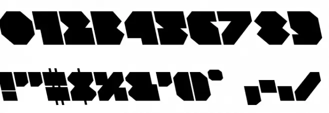 VX Rocket Leftalic Font OTHER CHARS