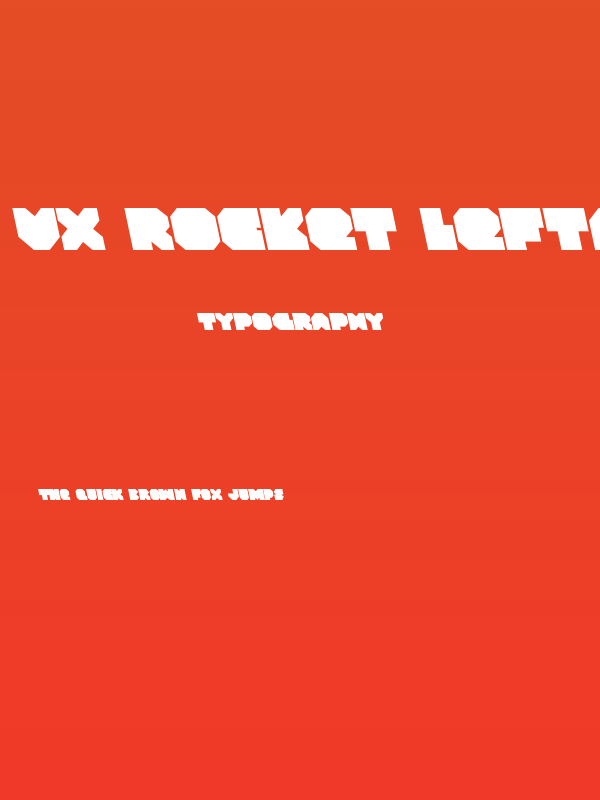 VX Rocket Leftalic Poster