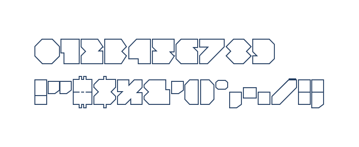 VX Rocket Outline Regular Other Characters