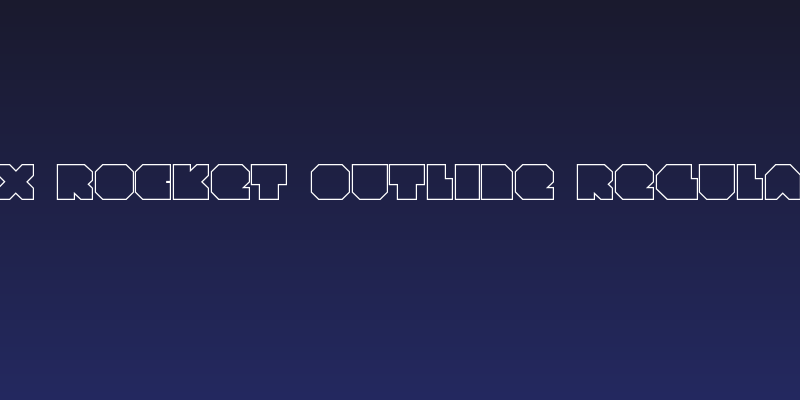 VX Rocket Outline Regular Social Header