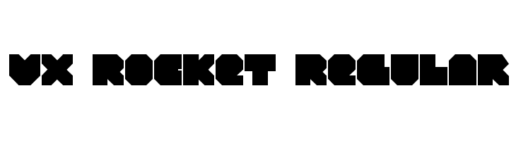 VX Rocket Regular  font caratteri gratis
